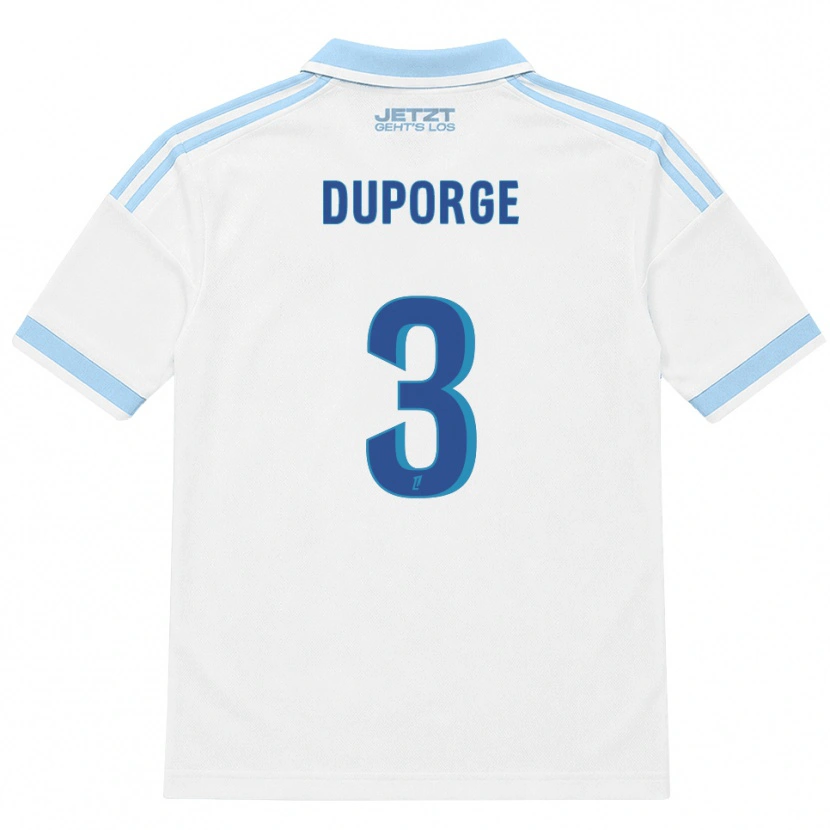Danxen Herren Morgane Duporge #3 Hellblau Weiß Rot Auswärtstrikot Trikot 2026/27 T-Shirt