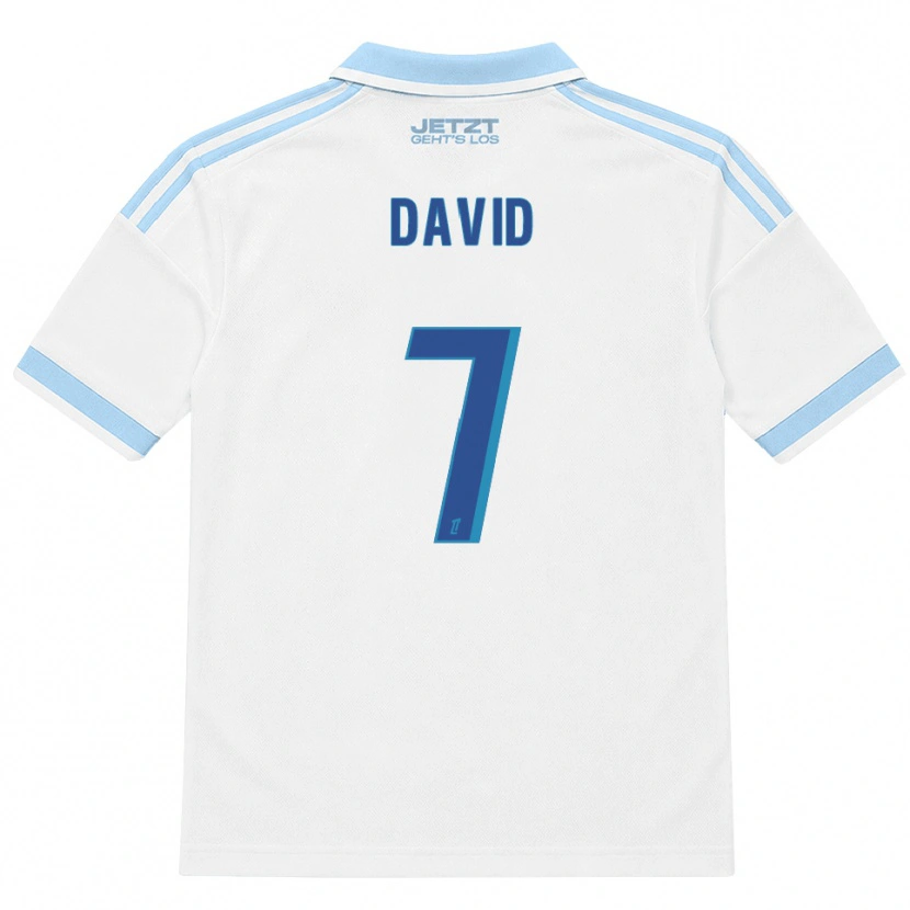 Danxen Herren David #7 Hellblau Weiß Rot Auswärtstrikot Trikot 2026/27 T-Shirt