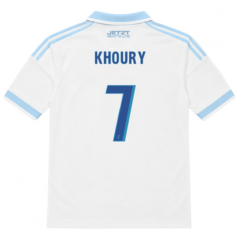 Danxen Herren Pilar Khoury #7 Hellblau Weiß Rot Auswärtstrikot Trikot 2026/27 T-Shirt