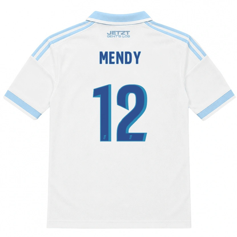 Danxen Herren François Mendy #12 Hellblau Weiß Rot Auswärtstrikot Trikot 2026/27 T-Shirt