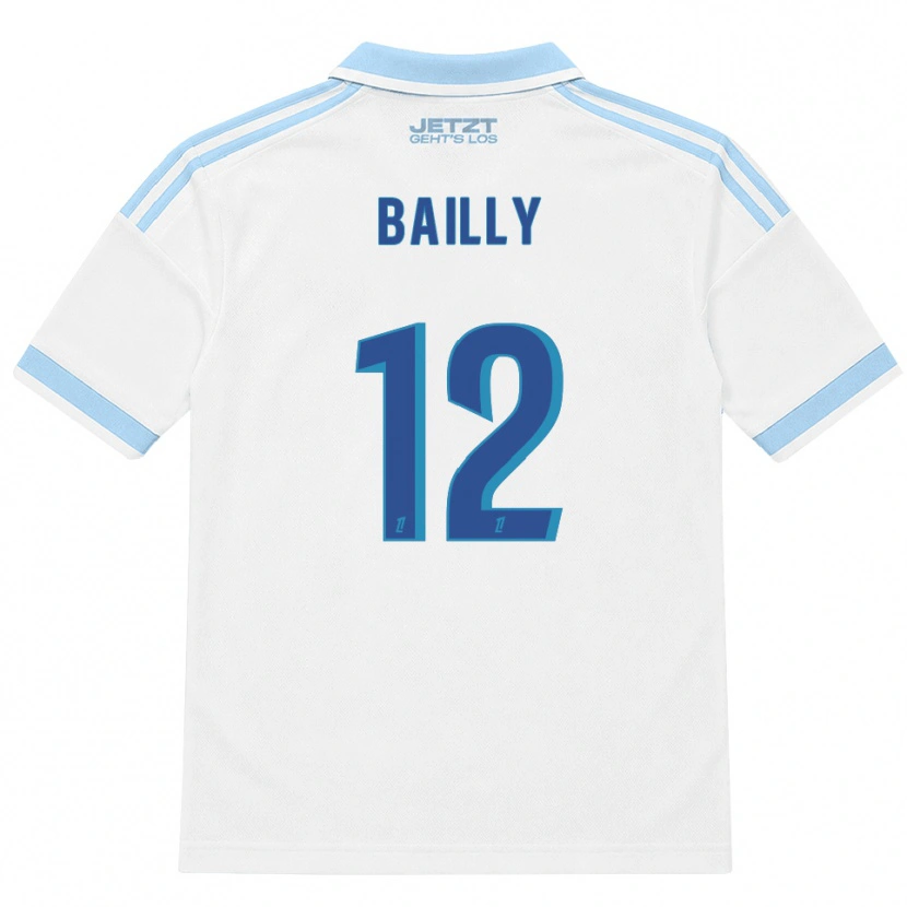 Danxen Herren Melvine Bailly #12 Hellblau Weiß Rot Auswärtstrikot Trikot 2026/27 T-Shirt