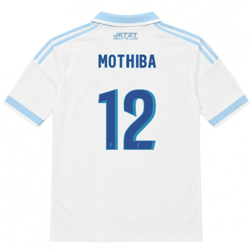 Danxen Herren Lebo Mothiba #12 Hellblau Weiß Rot Auswärtstrikot Trikot 2026/27 T-Shirt