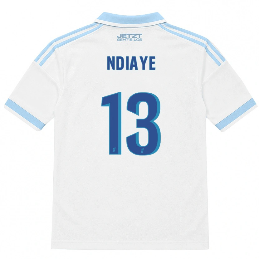 Danxen Herren Serigne Ndiaye #13 Hellblau Weiß Rot Auswärtstrikot Trikot 2026/27 T-Shirt