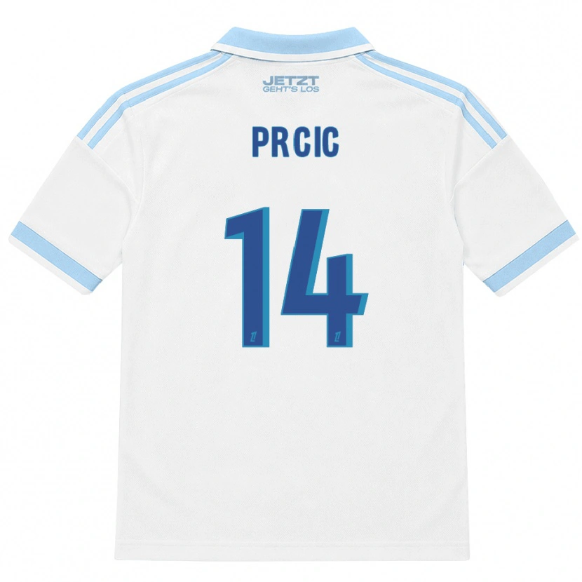 Danxen Herren Sanjin Prcic #14 Hellblau Weiß Rot Auswärtstrikot Trikot 2026/27 T-Shirt