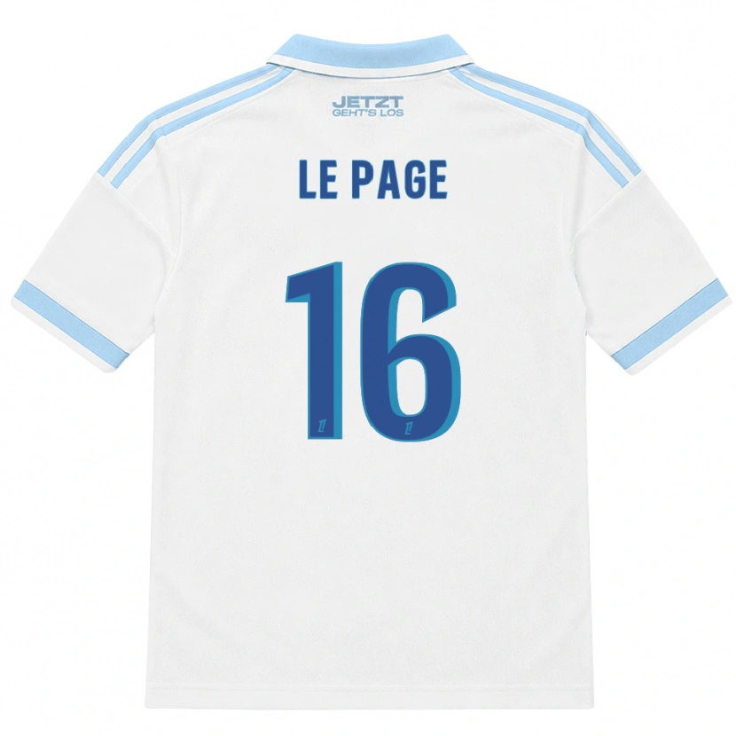 Danxen Herren Manon Le Page #16 Hellblau Weiß Rot Auswärtstrikot Trikot 2026/27 T-Shirt