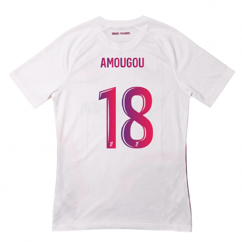 Danxen Herren Mathis Amougou #18 Weiß Pink Lila Auswärtstrikot Trikot 2026/27 T-Shirt