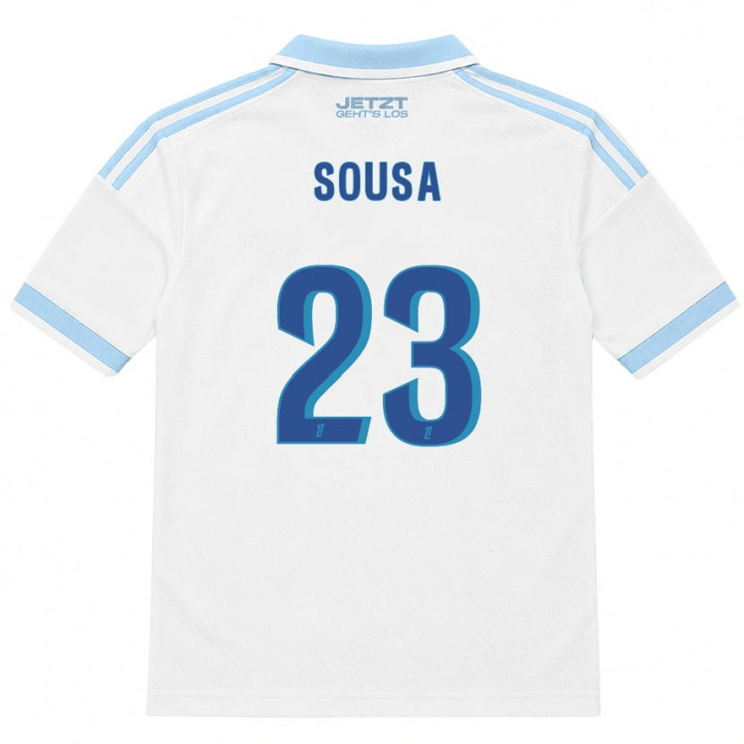 Danxen Herren Diogo Sousa #23 Hellblau Weiß Rot Auswärtstrikot Trikot 2026/27 T-Shirt