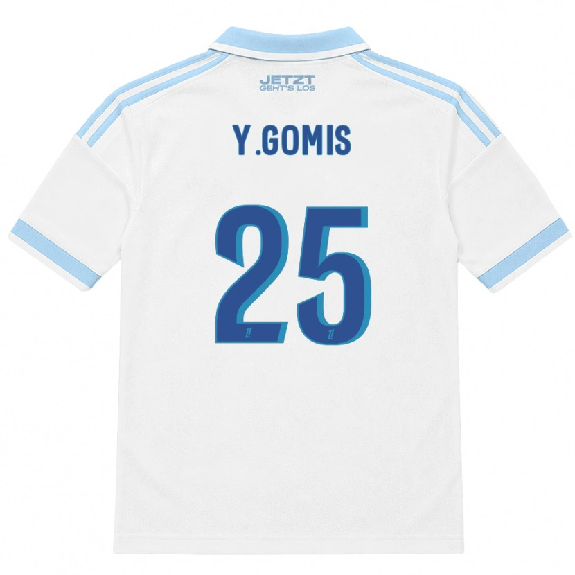 Danxen Herren Yoni Gomis #25 Hellblau Weiß Rot Auswärtstrikot Trikot 2026/27 T-Shirt