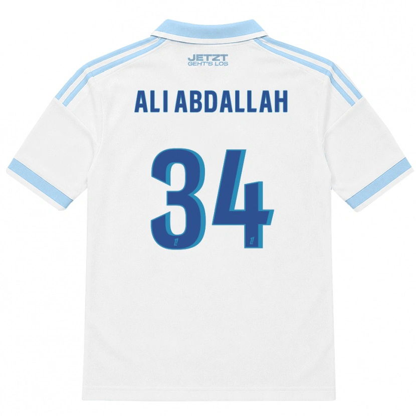 Danxen Herren Aboubacar Ali Abdallah #34 Hellblau Weiß Rot Auswärtstrikot Trikot 2026/27 T-Shirt