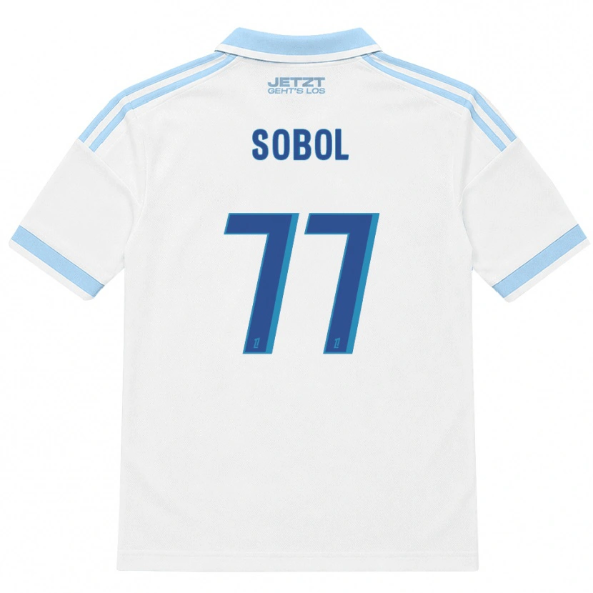 Danxen Herren Eduard Sobol #77 Hellblau Weiß Rot Auswärtstrikot Trikot 2026/27 T-Shirt