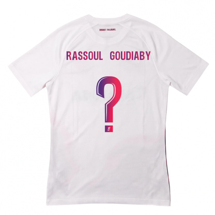Danxen Herren Khadim Rassoul Goudiaby #0 Weiß Pink Lila Auswärtstrikot Trikot 2026/27 T-Shirt