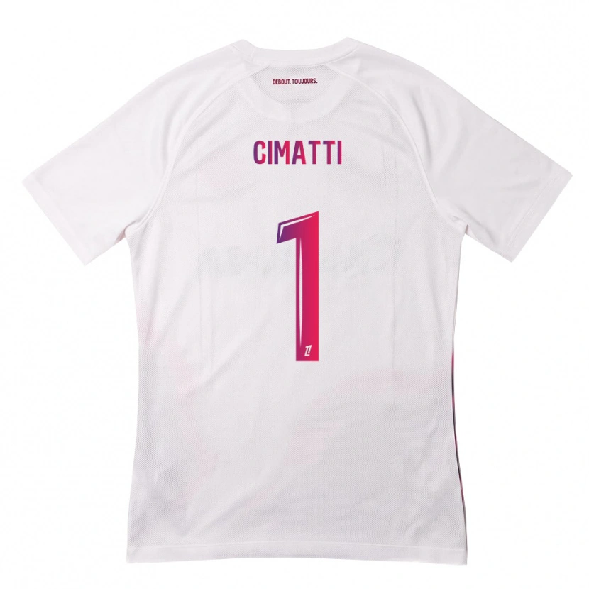 Danxen Herren Marie Cimatti #1 Weiß Pink Lila Auswärtstrikot Trikot 2026/27 T-Shirt