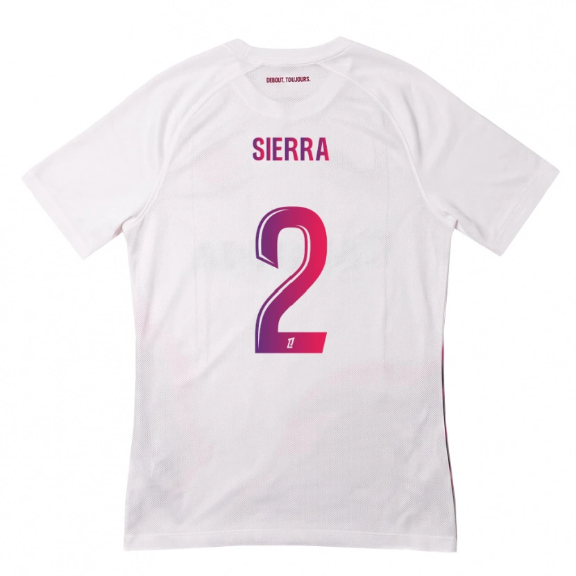 Danxen Herren Pauline Sierra #2 Weiß Pink Lila Auswärtstrikot Trikot 2026/27 T-Shirt
