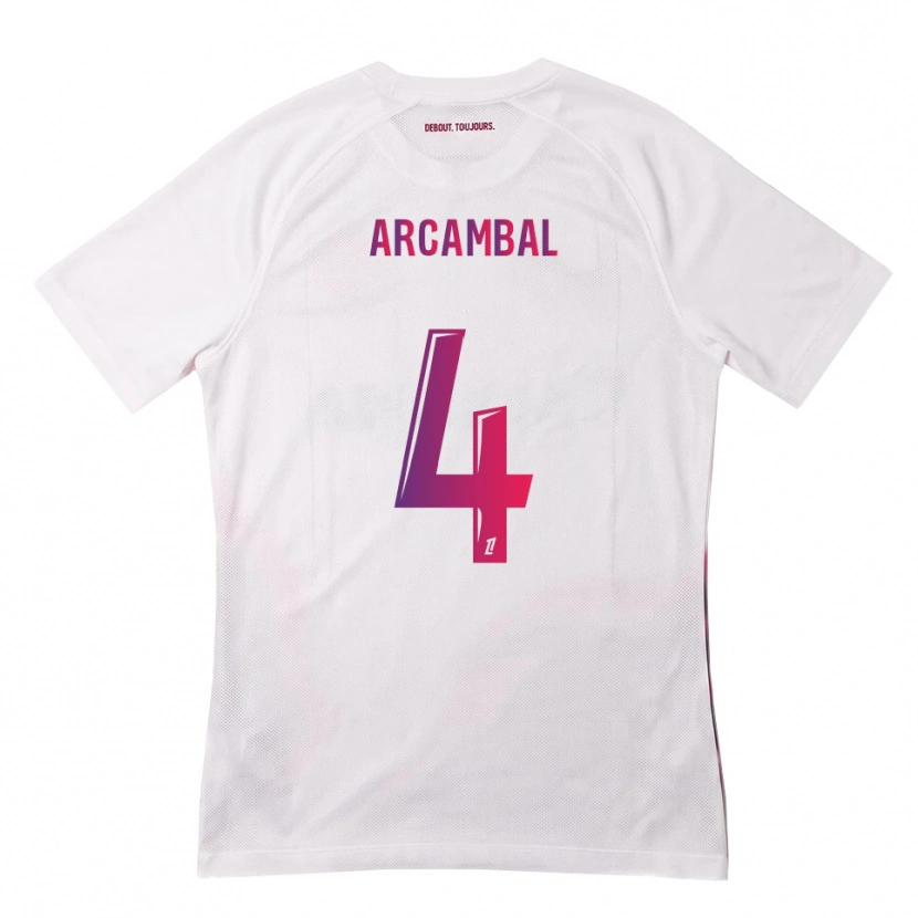 Danxen Herren Anais Arcambal #4 Weiß Pink Lila Auswärtstrikot Trikot 2026/27 T-Shirt