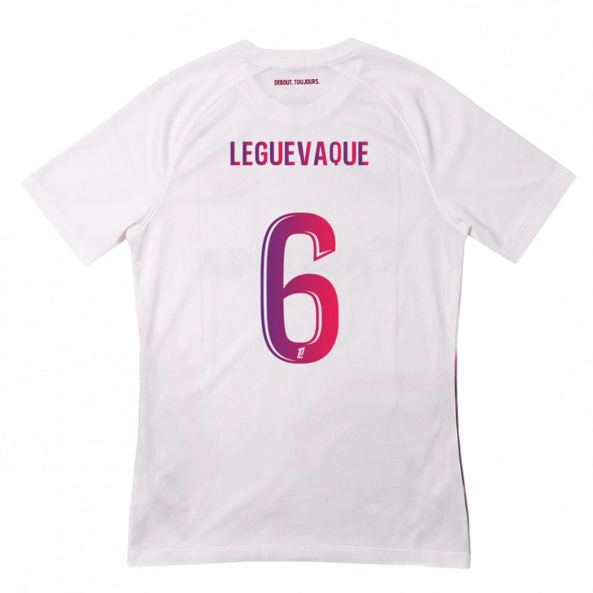 Danxen Herren Laurie Leguevaque #6 Weiß Pink Lila Auswärtstrikot Trikot 2026/27 T-Shirt