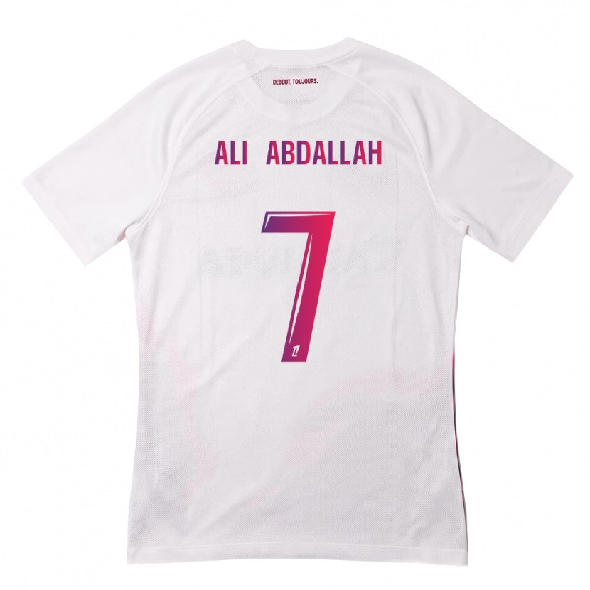 Danxen Herren Nivine Ali Abdallah #7 Weiß Pink Lila Auswärtstrikot Trikot 2026/27 T-Shirt