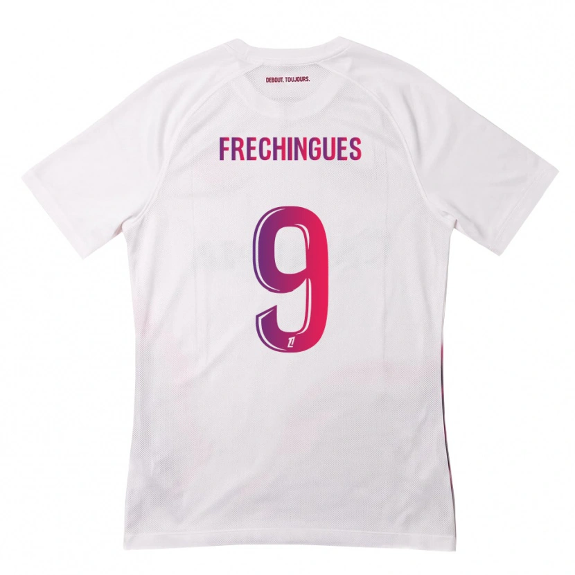 Danxen Herren Léo Frechingues #9 Weiß Pink Lila Auswärtstrikot Trikot 2026/27 T-Shirt