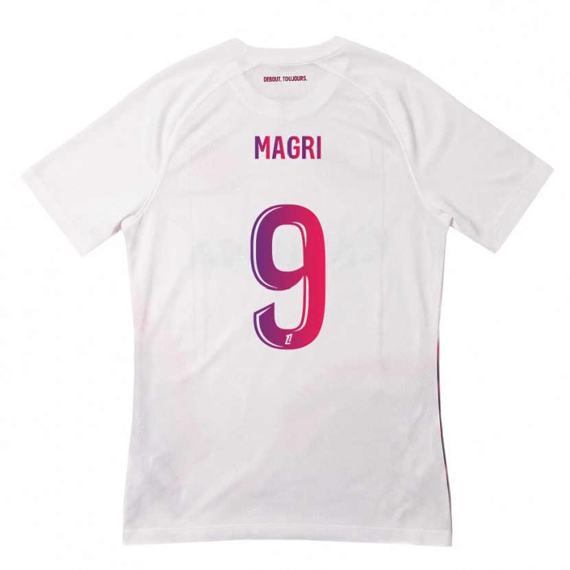 Danxen Herren Frank Magri #9 Weiß Pink Lila Auswärtstrikot Trikot 2026/27 T-Shirt