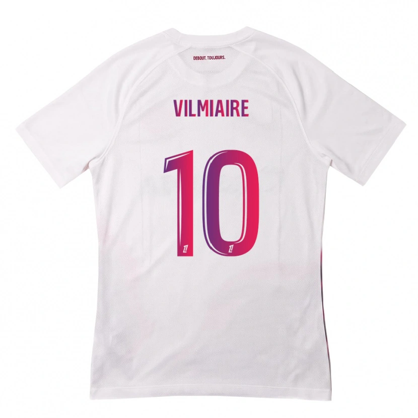 Danxen Herren Kelly Vilmiaire #10 Weiß Pink Lila Auswärtstrikot Trikot 2026/27 T-Shirt