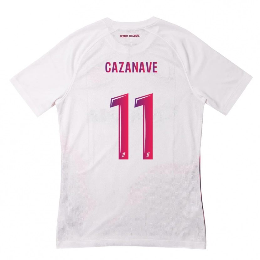 Danxen Herren Julie Cazanave #11 Weiß Pink Lila Auswärtstrikot Trikot 2026/27 T-Shirt