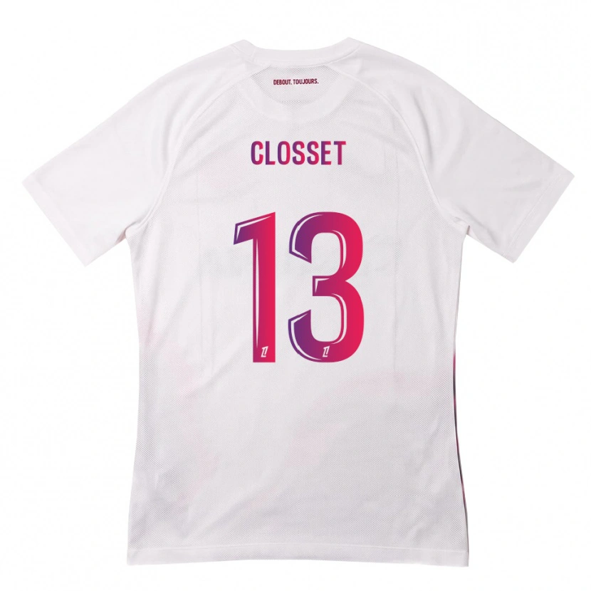Danxen Herren Océane Closset #13 Weiß Pink Lila Auswärtstrikot Trikot 2026/27 T-Shirt