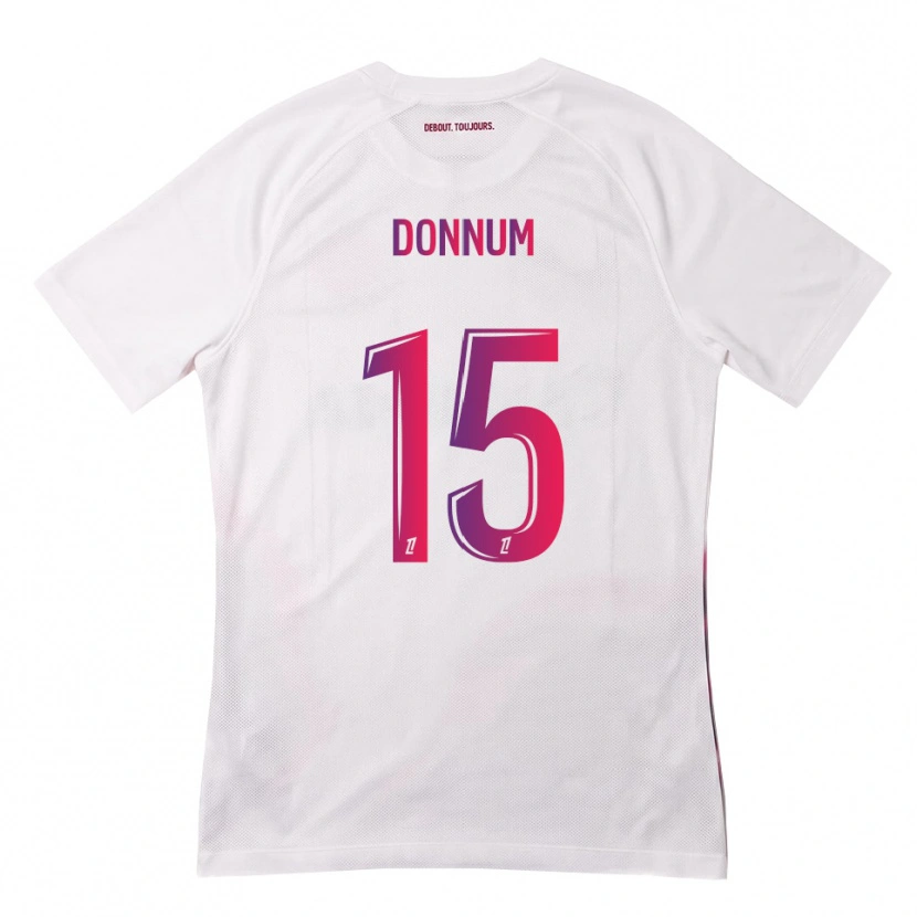 Danxen Herren Aron Dønnum #15 Weiß Pink Lila Auswärtstrikot Trikot 2026/27 T-Shirt