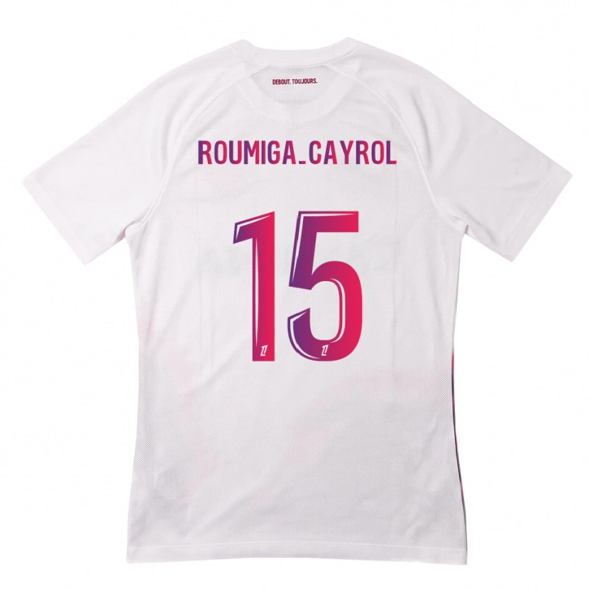 Danxen Herren Sonia Roumiga-Cayrol #15 Weiß Pink Lila Auswärtstrikot Trikot 2026/27 T-Shirt