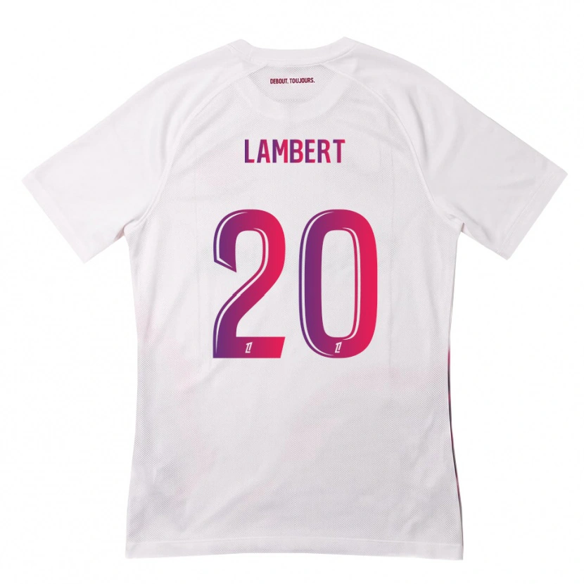 Danxen Herren Sarah Lambert #20 Weiß Pink Lila Auswärtstrikot Trikot 2026/27 T-Shirt