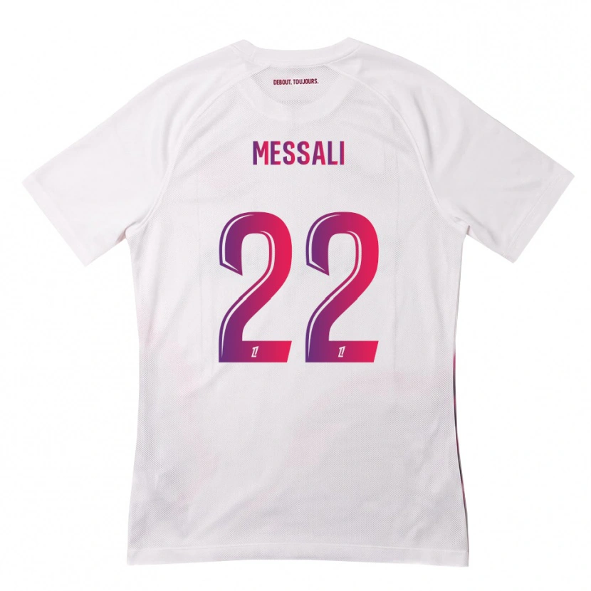 Danxen Herren Rafik Messali #22 Weiß Pink Lila Auswärtstrikot Trikot 2026/27 T-Shirt