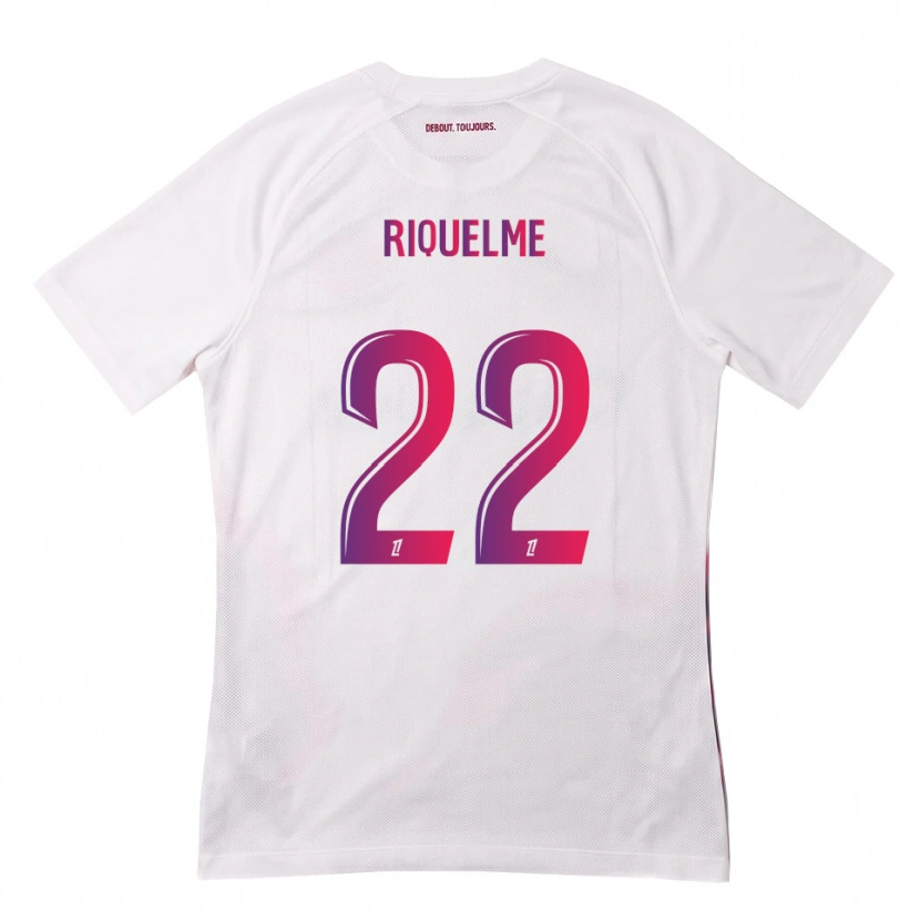 Danxen Herren Laura Riquelme #22 Weiß Pink Lila Auswärtstrikot Trikot 2026/27 T-Shirt