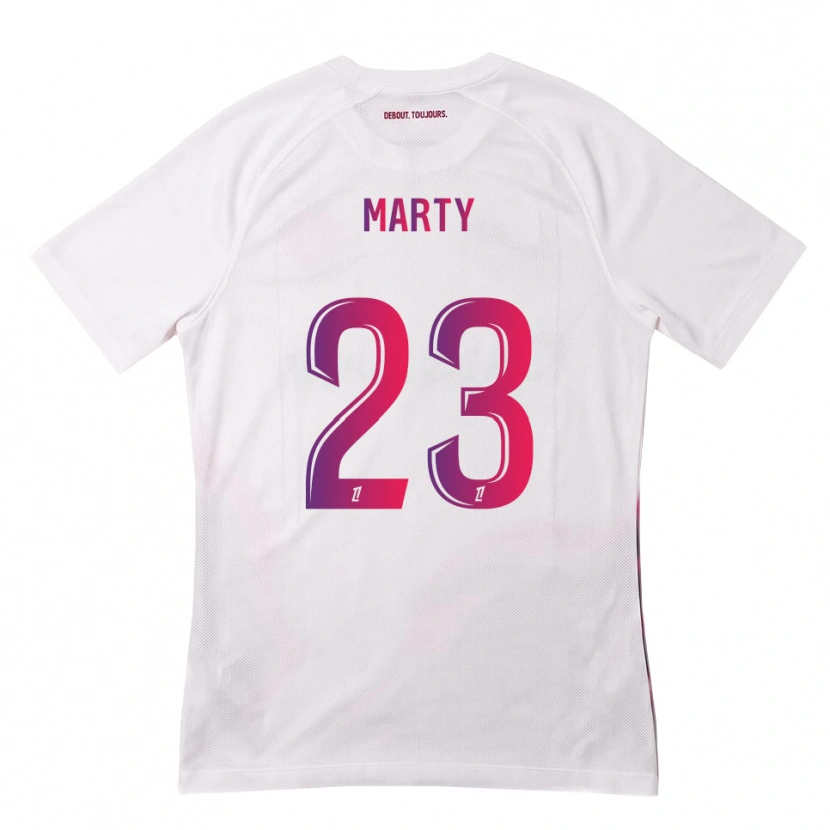 Danxen Herren Chloé Marty #23 Weiß Pink Lila Auswärtstrikot Trikot 2026/27 T-Shirt
