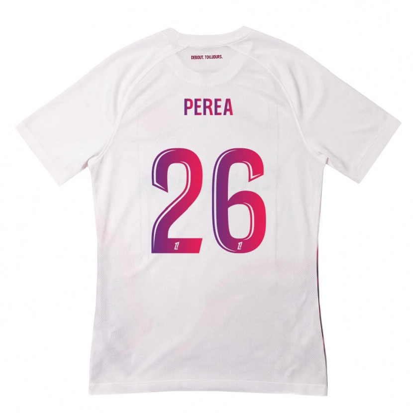 Danxen Herren Marine Perea #26 Weiß Pink Lila Auswärtstrikot Trikot 2026/27 T-Shirt