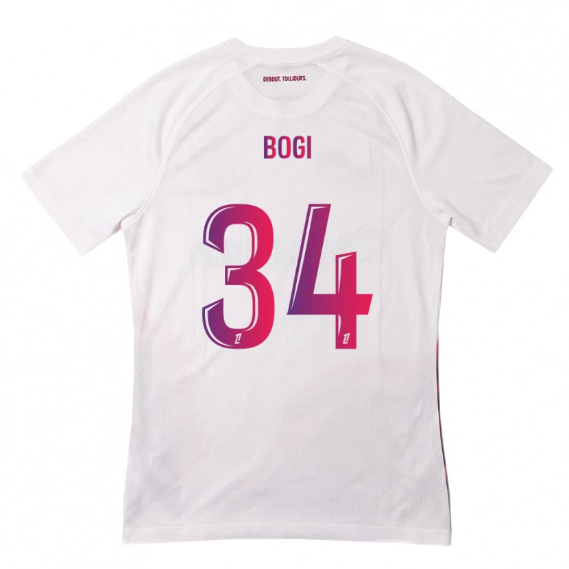 Danxen Herren Fiona Bogi #34 Weiß Pink Lila Auswärtstrikot Trikot 2026/27 T-Shirt