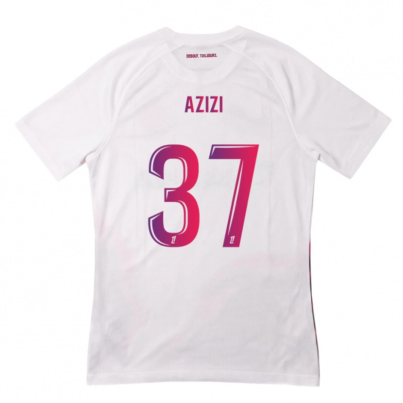 Danxen Herren Ilyas Azizi #37 Weiß Pink Lila Auswärtstrikot Trikot 2026/27 T-Shirt