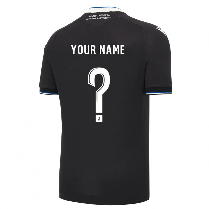 Danxen Herren Ihren Namen #0 Schwarz Blau Weiß Auswärtstrikot Trikot 2026/27 T-Shirt