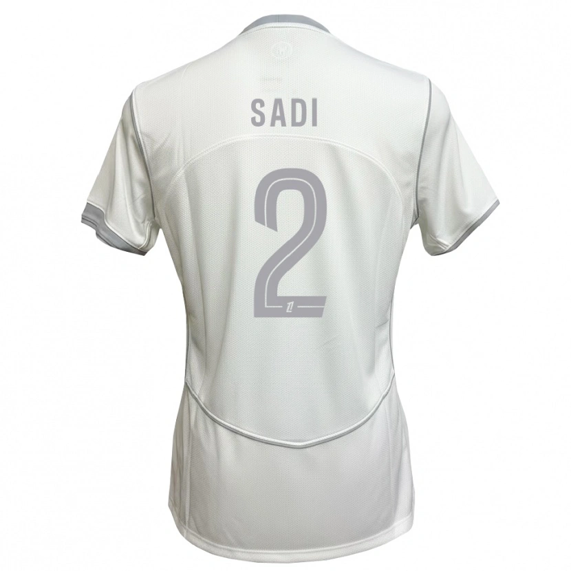 Danxen Herren Aymen Sadi #2 Weiß Grau Auswärtstrikot Trikot 2026/27 T-Shirt