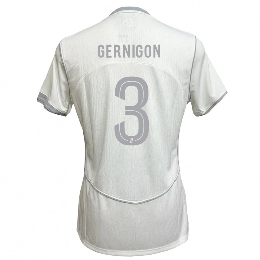 Danxen Herren Maël Gernigon #3 Weiß Grau Auswärtstrikot Trikot 2026/27 T-Shirt