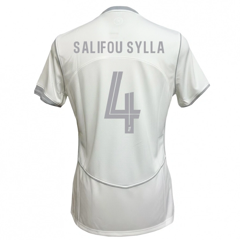 Danxen Herren Salifou Sylla #4 Weiß Grau Auswärtstrikot Trikot 2026/27 T-Shirt