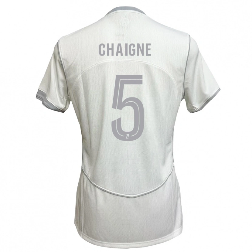 Danxen Herren Mathéo Chaigne #5 Weiß Grau Auswärtstrikot Trikot 2026/27 T-Shirt