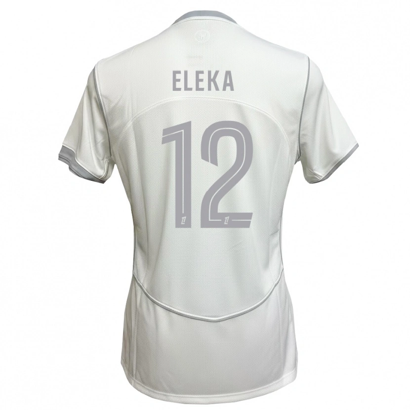 Danxen Herren Nathan Eleka #12 Weiß Grau Auswärtstrikot Trikot 2026/27 T-Shirt