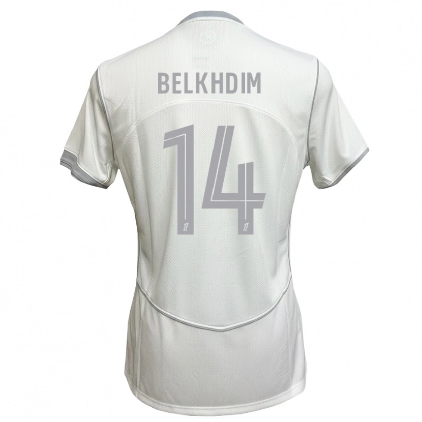 Danxen Herren Yassin Belkhdim #14 Weiß Grau Auswärtstrikot Trikot 2026/27 T-Shirt