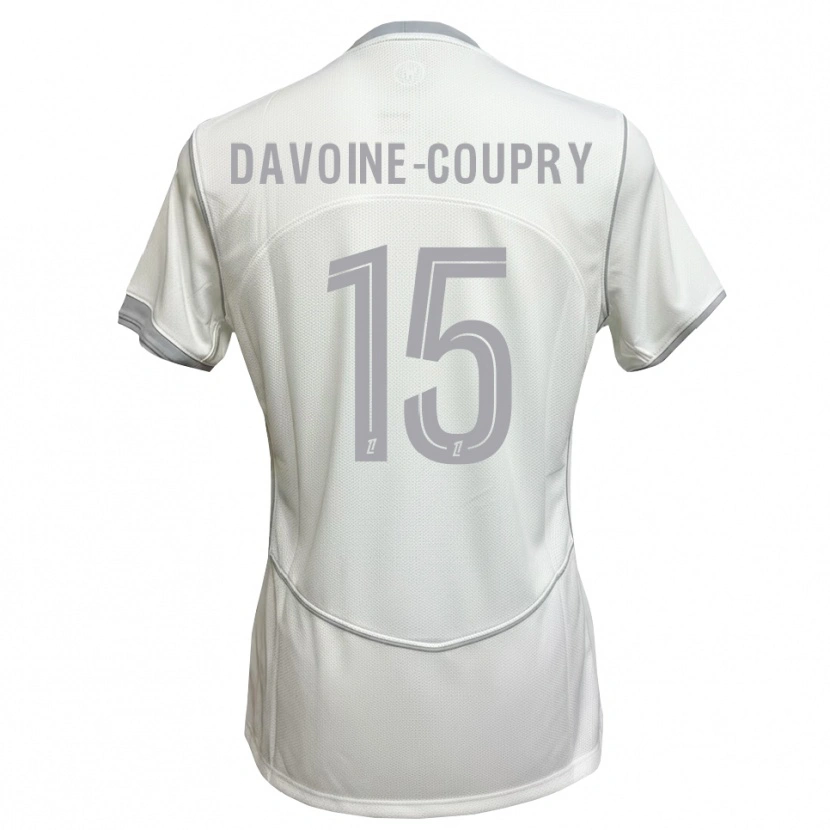 Danxen Herren Eliot Davoine-Coupry #15 Weiß Grau Auswärtstrikot Trikot 2026/27 T-Shirt
