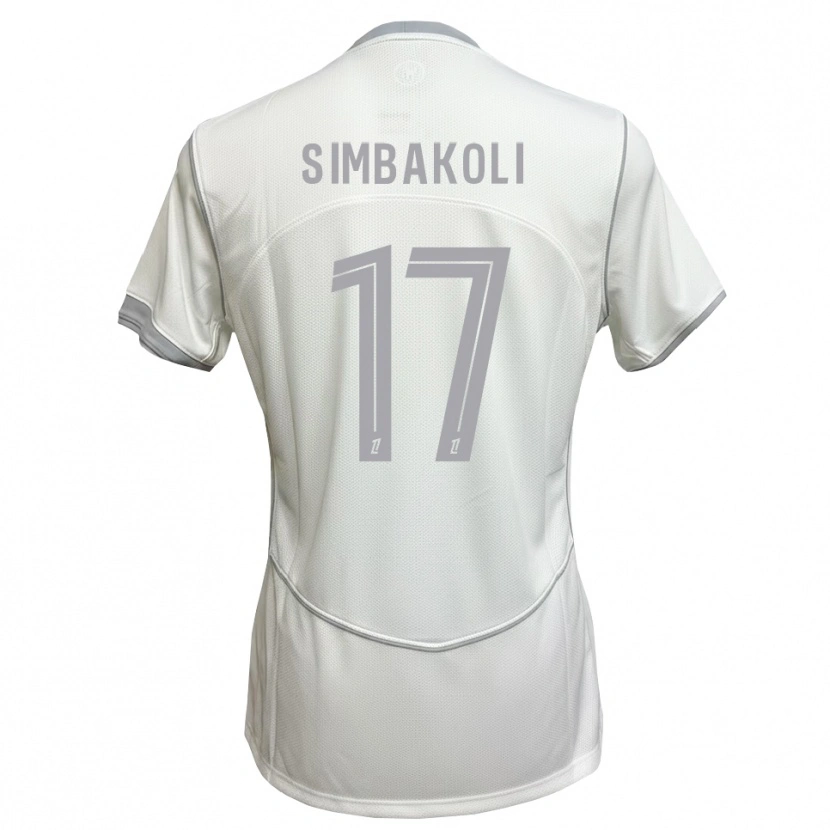 Danxen Herren Usman Simbakoli #17 Weiß Grau Auswärtstrikot Trikot 2026/27 T-Shirt