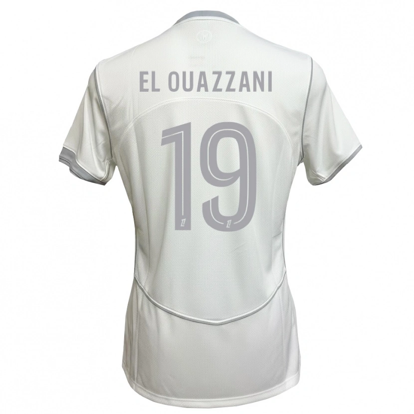 Danxen Herren Amine El Ouazzani #19 Weiß Grau Auswärtstrikot Trikot 2026/27 T-Shirt