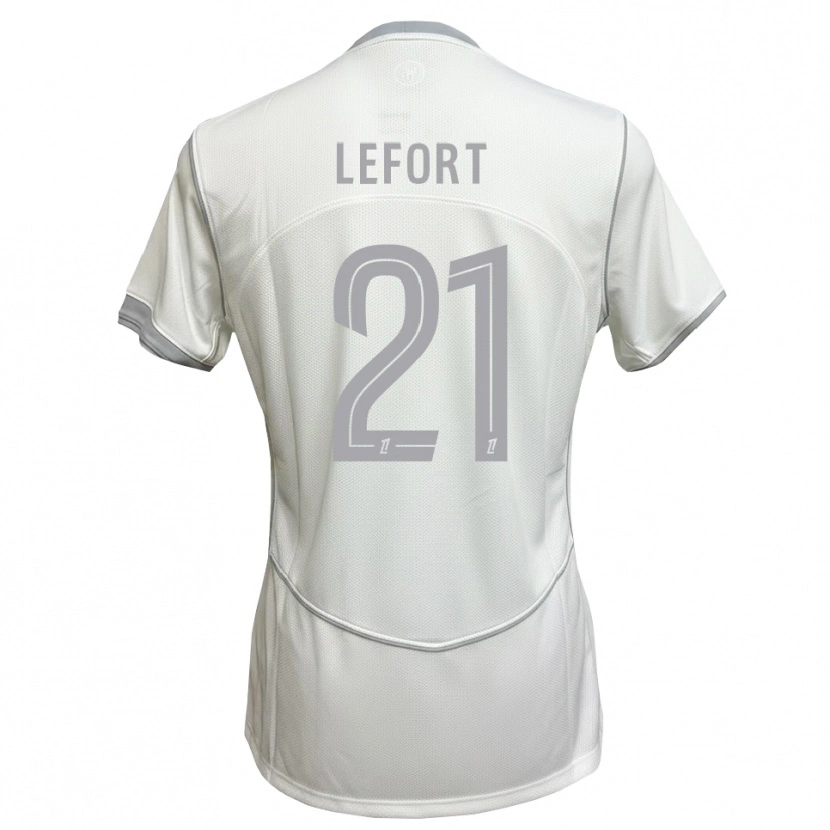 Danxen Herren Jordan Lefort #21 Weiß Grau Auswärtstrikot Trikot 2026/27 T-Shirt