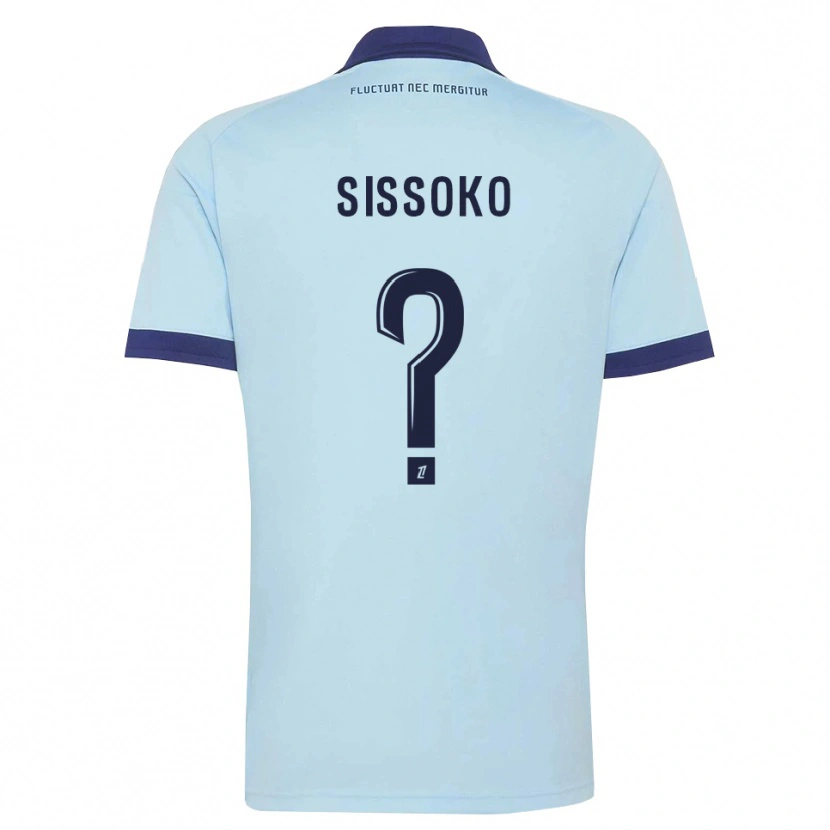 Danxen Herren Omar Sissoko #0 Kornblumenblau Schwarz Auswärtstrikot Trikot 2026/27 T-Shirt