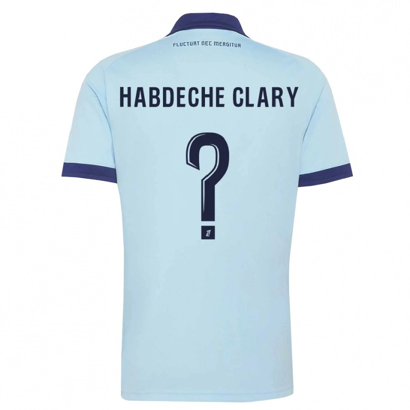 Danxen Herren Yanis Habdeche Clary #0 Kornblumenblau Schwarz Auswärtstrikot Trikot 2026/27 T-Shirt