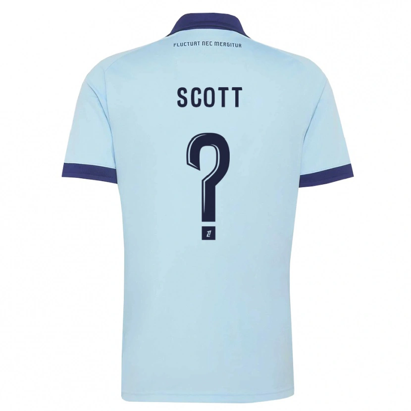 Danxen Herren Sheika Scott #0 Kornblumenblau Schwarz Auswärtstrikot Trikot 2026/27 T-Shirt