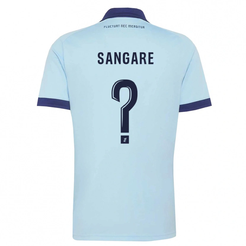 Danxen Herren Hawa Sangare #0 Kornblumenblau Schwarz Auswärtstrikot Trikot 2026/27 T-Shirt