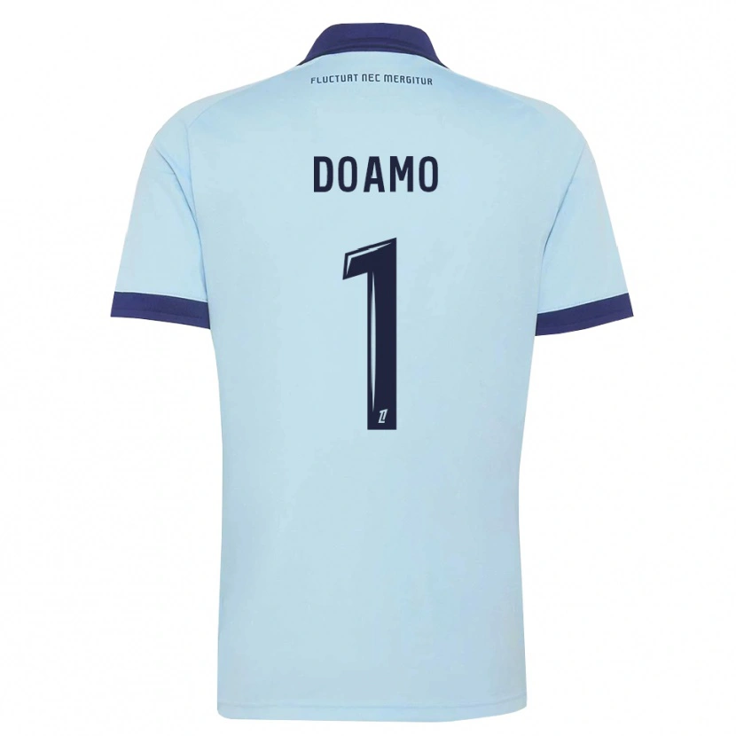 Danxen Herren Isaac Doamo #1 Kornblumenblau Schwarz Auswärtstrikot Trikot 2026/27 T-Shirt